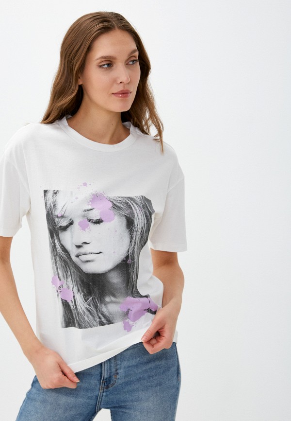 женская футболка vero moda, белая