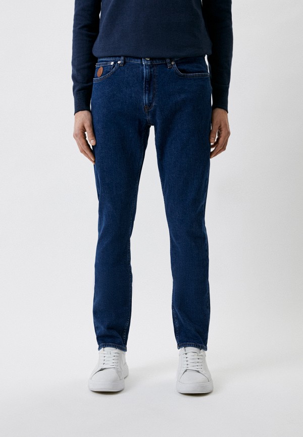 мужские зауженные джинсы trussardi, синие