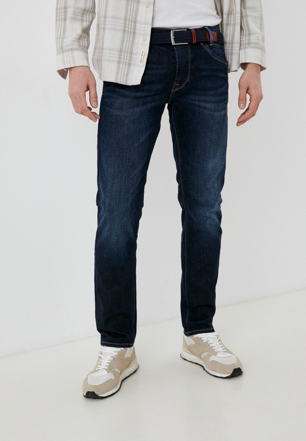 мужские прямые джинсы pepe jeans london, синие