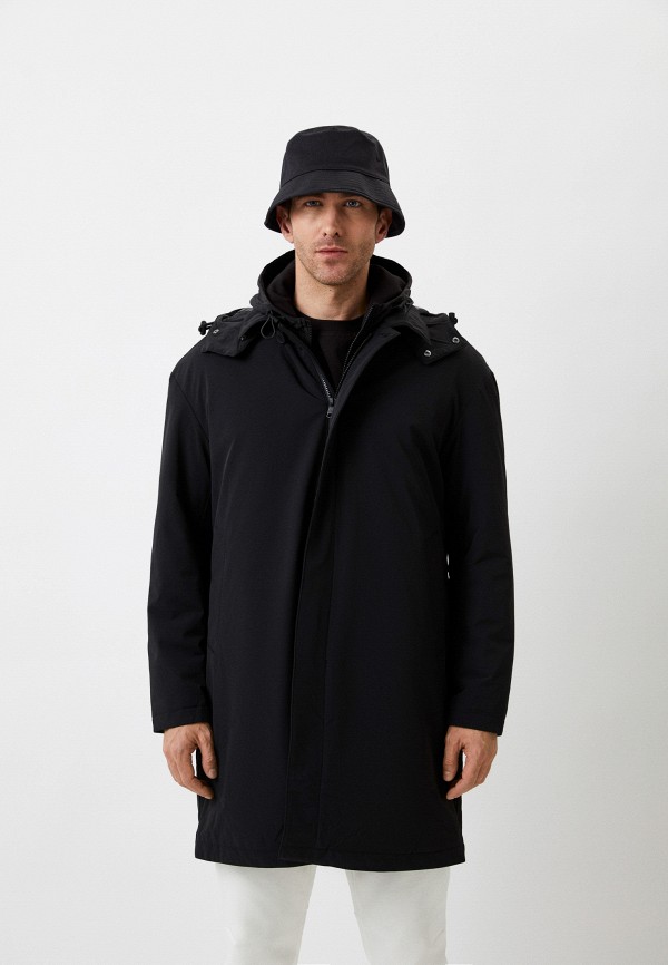 мужская утепленные куртка calvin klein, черная
