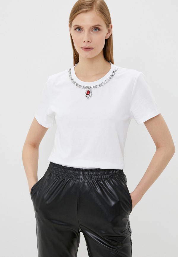 женская блузка с коротким рукавом allegri, белая