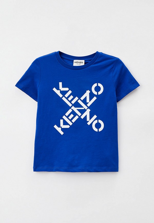 футболка с коротким рукавом kenzo для мальчика, синяя