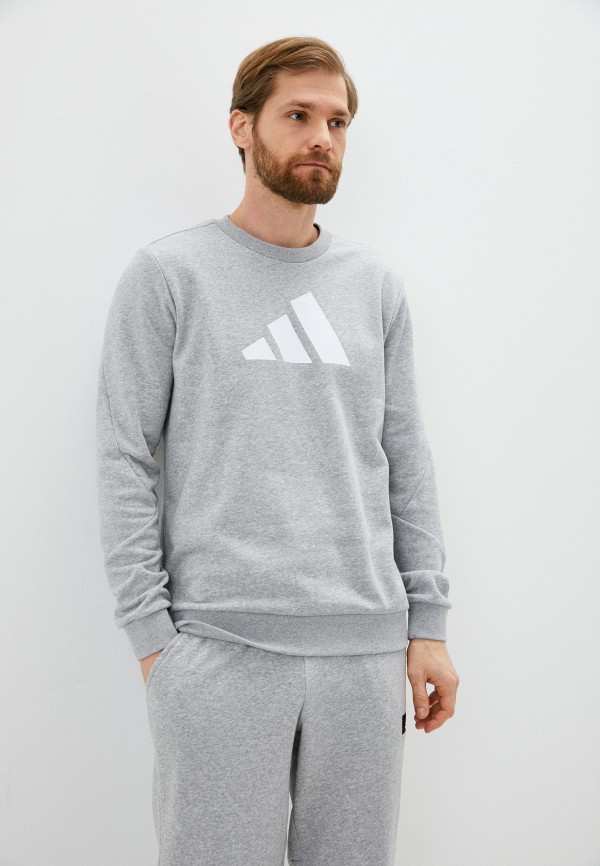 мужской спортивные свитшот adidas, серый