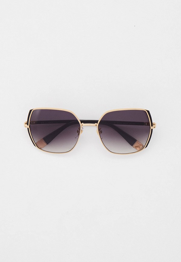 женские квадратные солнцезащитные очки furla, золотые