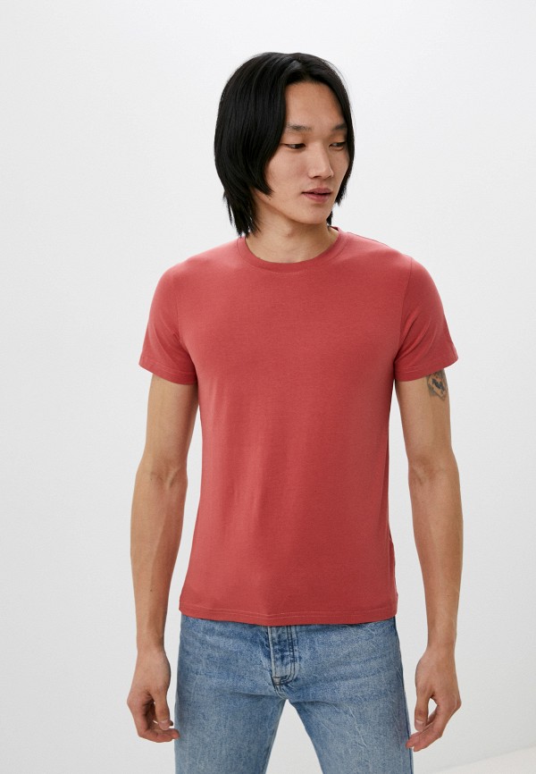 мужская футболка с коротким рукавом snow airwolf, розовая