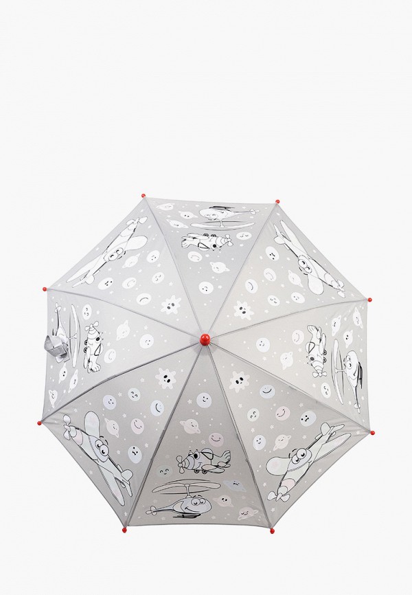 зонт-трости котофей для девочки, серый