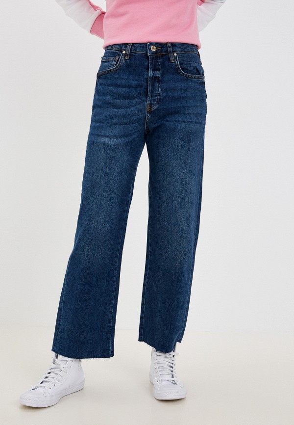 женские прямые джинсы fracomina, синие