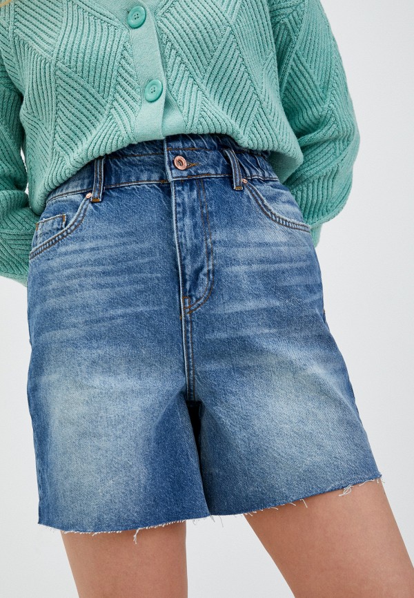женские джинсовые шорты fracomina, синие