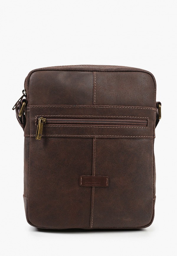 мужская сумка через плечо dimanche, коричневая