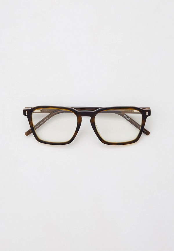 мужские квадратные солнцезащитные очки hugo, коричневые