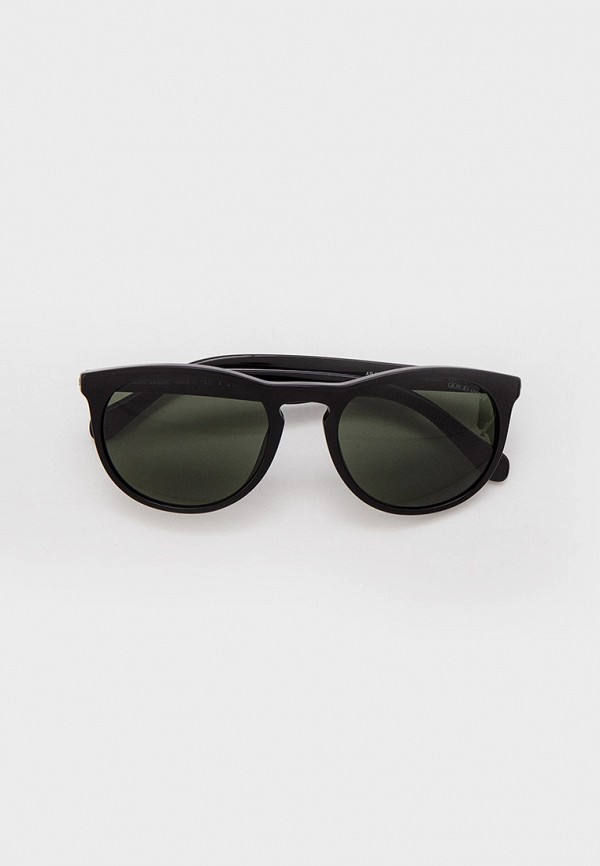 мужские круглые солнцезащитные очки giorgio armani, черные