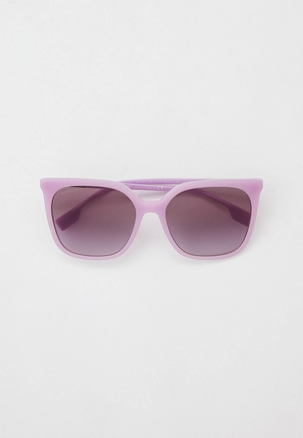 женские квадратные солнцезащитные очки burberry, фиолетовые