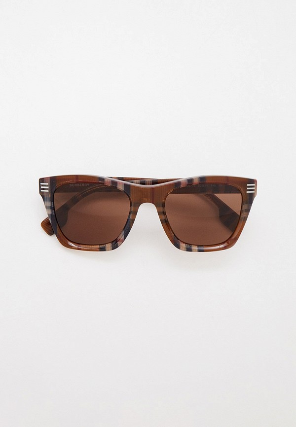 мужские квадратные солнцезащитные очки burberry, коричневые