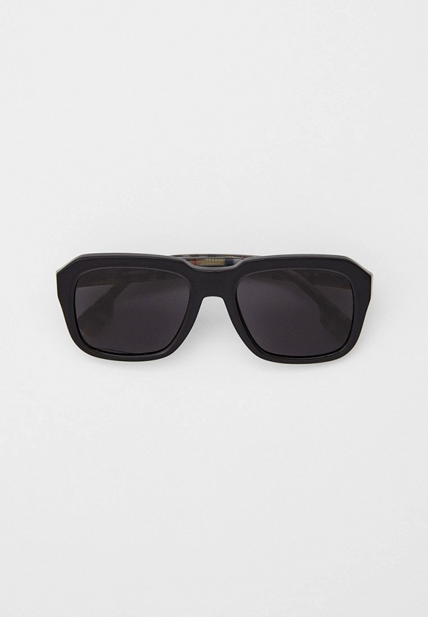 мужские круглые солнцезащитные очки burberry, коричневые