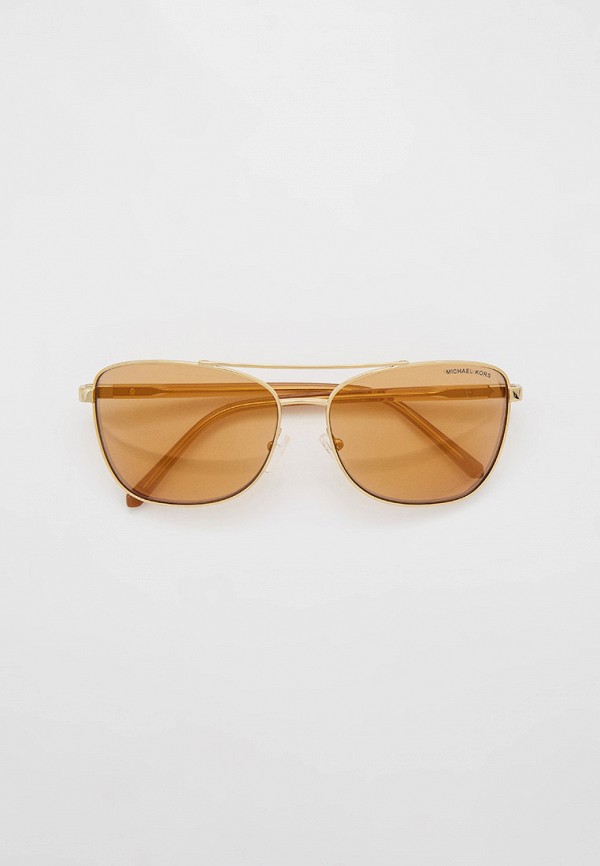 женские авиаторы солнцезащитные очки michael kors, золотые