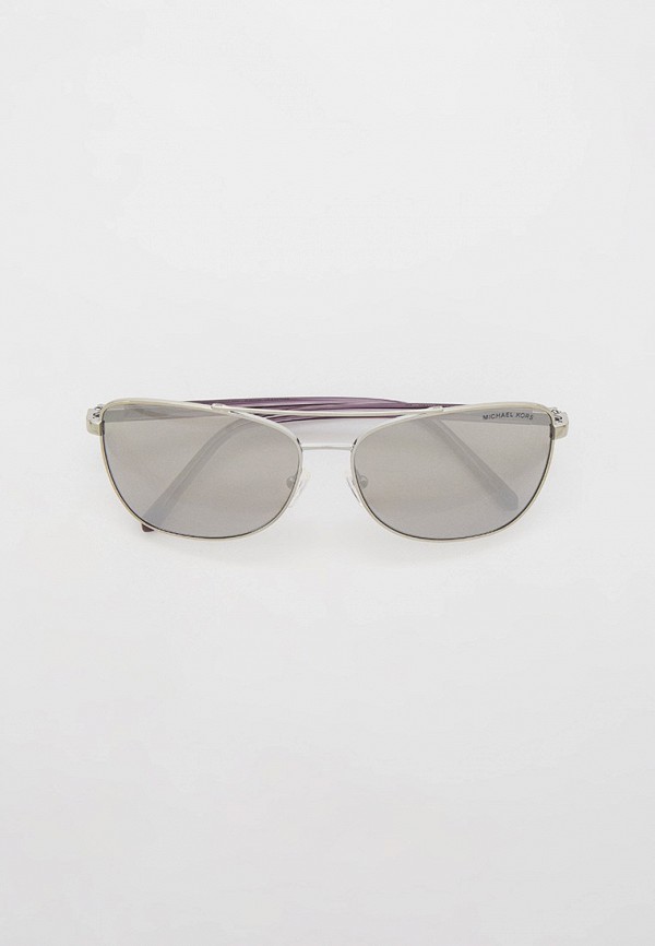 женские квадратные солнцезащитные очки michael kors, серебряные