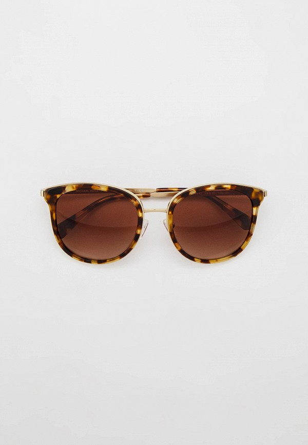 женские круглые солнцезащитные очки michael kors, коричневые