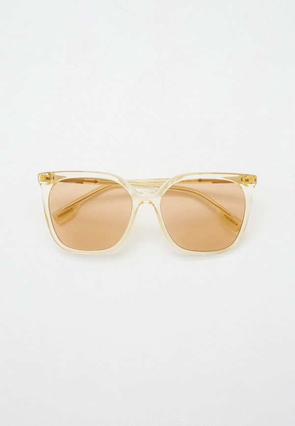 женские квадратные солнцезащитные очки burberry, желтые