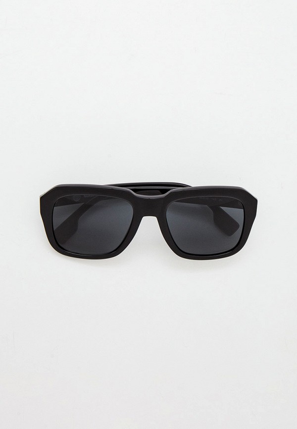 мужские квадратные солнцезащитные очки burberry, черные