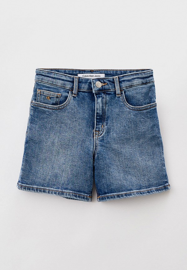 джинсовые шорты calvin klein для девочки, синие