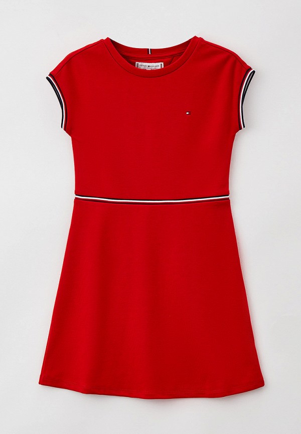 повседневные платье tommy hilfiger для девочки, красное