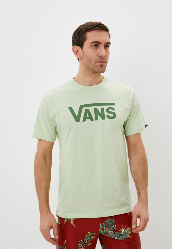 мужская футболка с коротким рукавом vans, зеленая