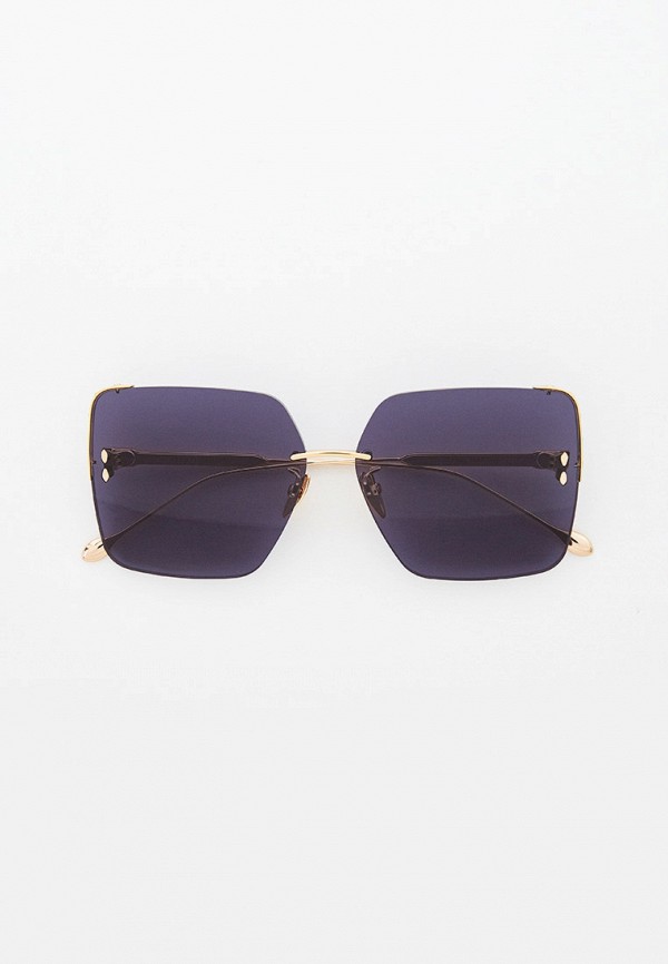 женские квадратные солнцезащитные очки isabel marant, золотые