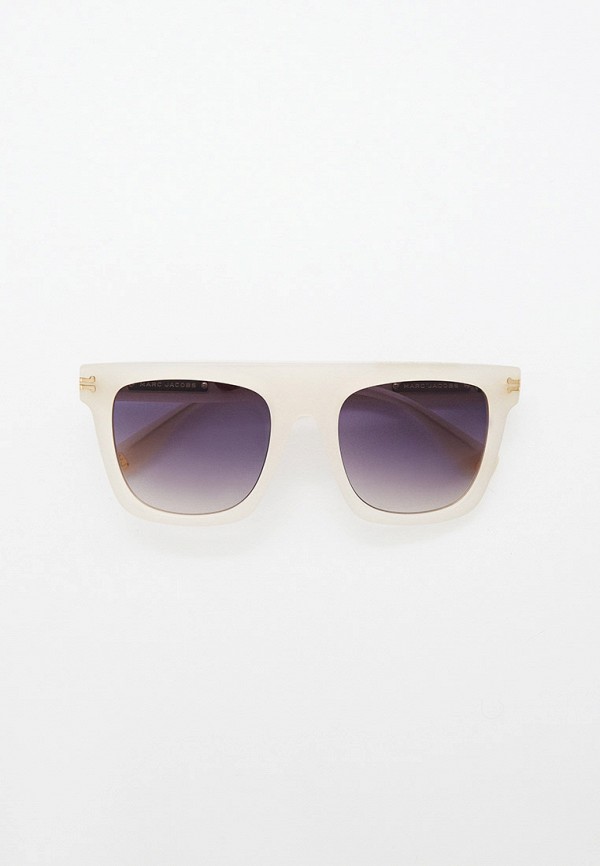 женские квадратные солнцезащитные очки marc jacobs, бежевые