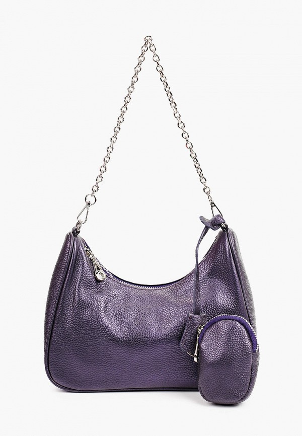 женская сумка с ручками allegri, фиолетовая