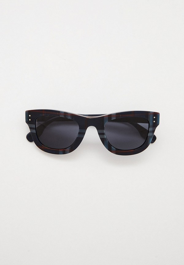 мужские круглые солнцезащитные очки burberry, синие