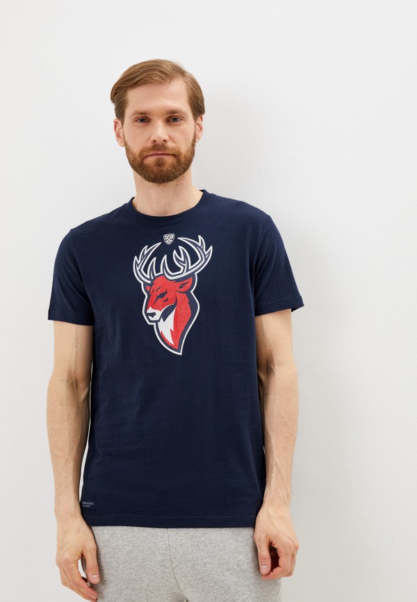 мужская футболка с коротким рукавом atributika & club, синяя