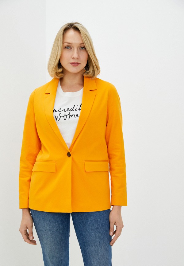 женский пиджак s.oliver, оранжевый