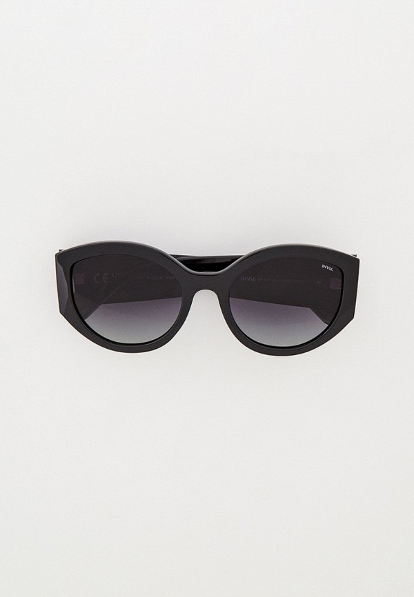 женские круглые солнцезащитные очки invu, черные