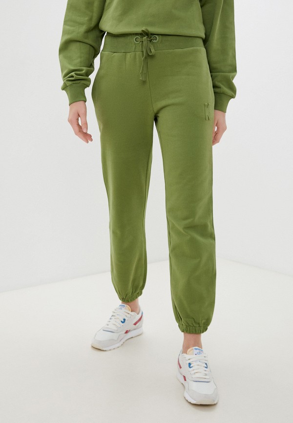 женские спортивные брюки kontatto, зеленые