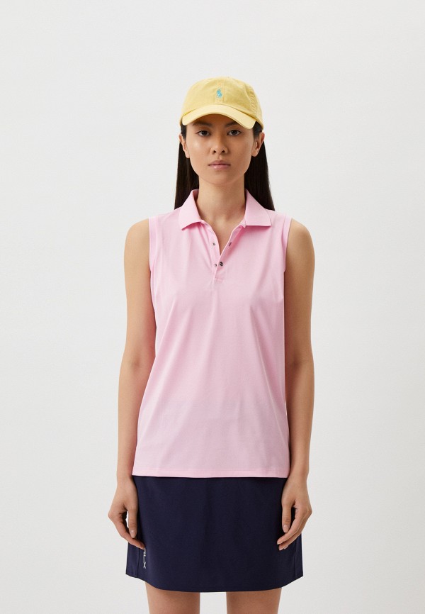 женское поло polo golf ralph lauren, розовое