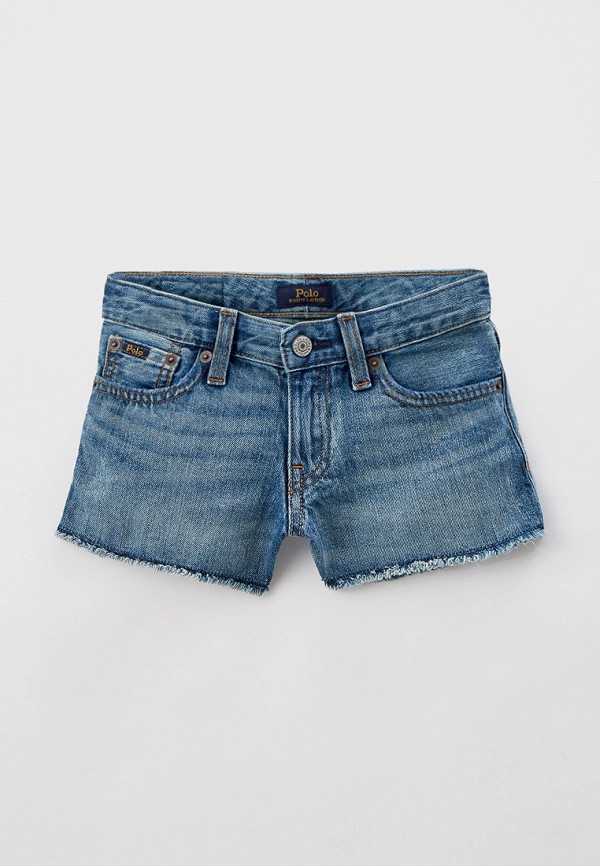 джинсовые шорты polo ralph lauren для девочки, синие