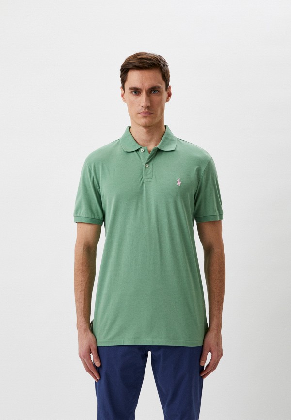 мужское поло с коротким рукавом polo golf ralph lauren, зеленое