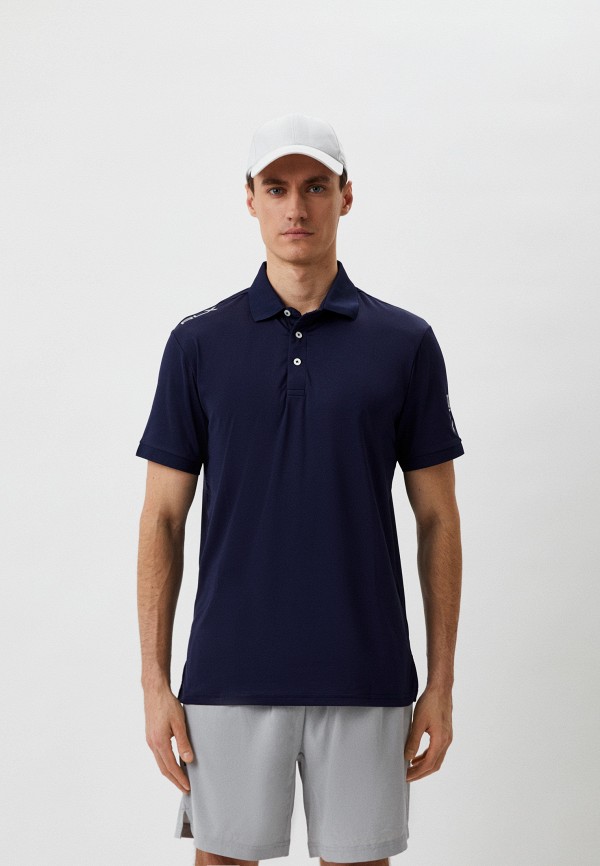 мужское поло с коротким рукавом polo golf ralph lauren, синее