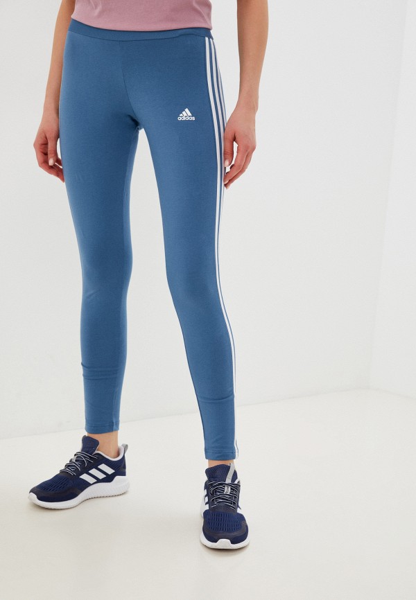 женские спортивные леггинсы adidas, синие