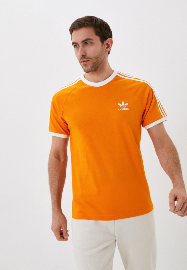 мужская футболка с коротким рукавом adidas, оранжевая