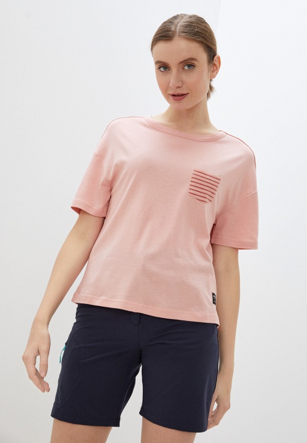 женская спортивные футболка icepeak, розовая
