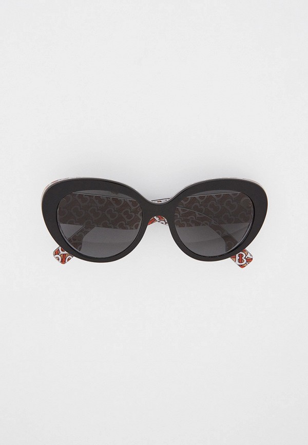 женские круглые солнцезащитные очки burberry, черные