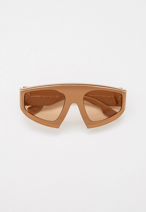 женские солнцезащитные очки burberry, коричневые