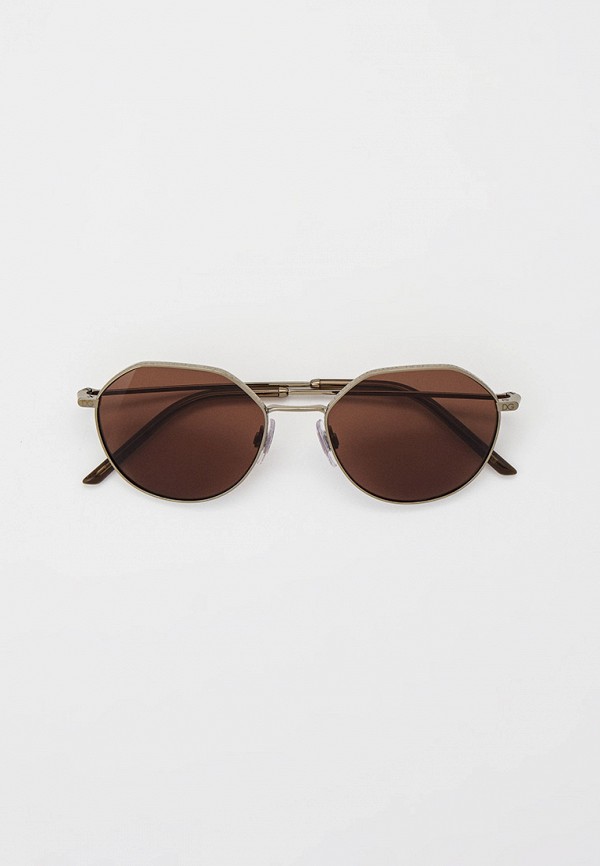 мужские круглые солнцезащитные очки dolce & gabbana, коричневые