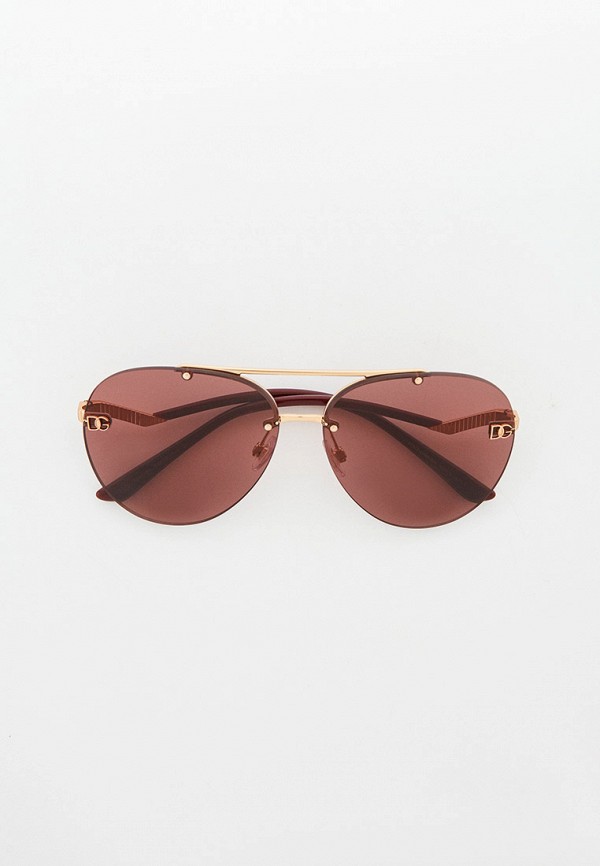 женские авиаторы солнцезащитные очки dolce & gabbana, золотые