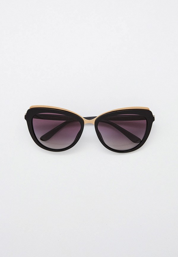 женские круглые солнцезащитные очки dolce & gabbana, черные
