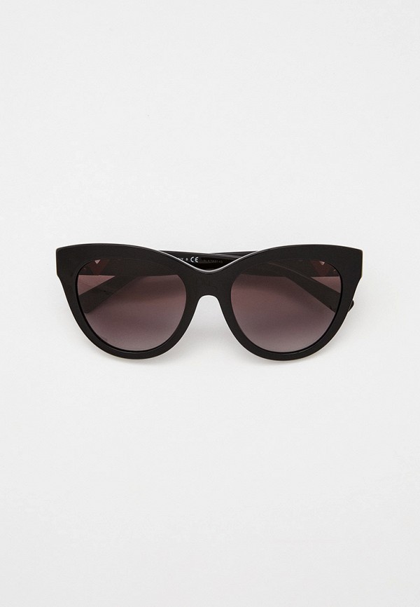 женские круглые солнцезащитные очки valentino, черные
