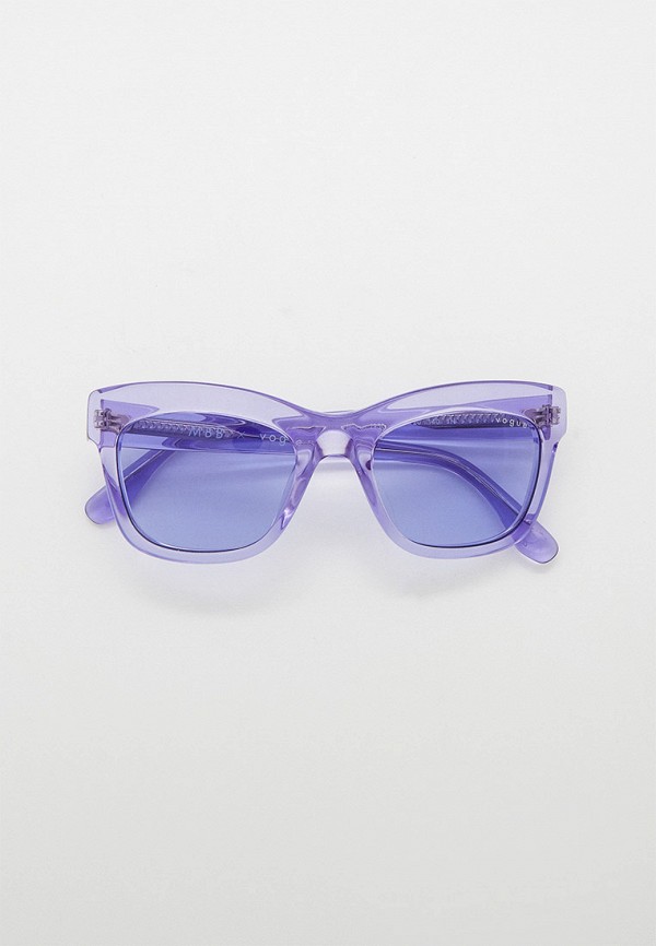 женские квадратные солнцезащитные очки vogue® eyewear, фиолетовые