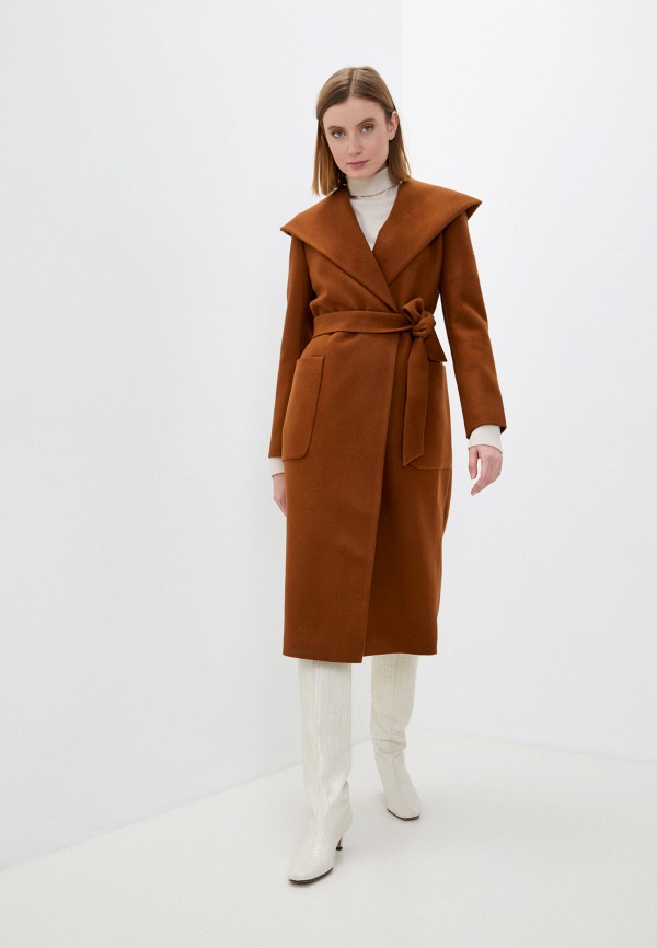 женское пальто unicomoda, коричневое