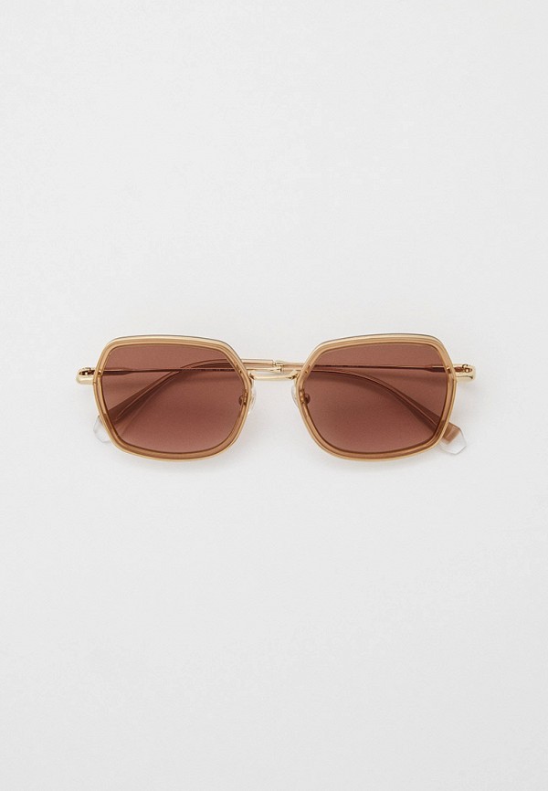 женские квадратные солнцезащитные очки gigi studios, коричневые